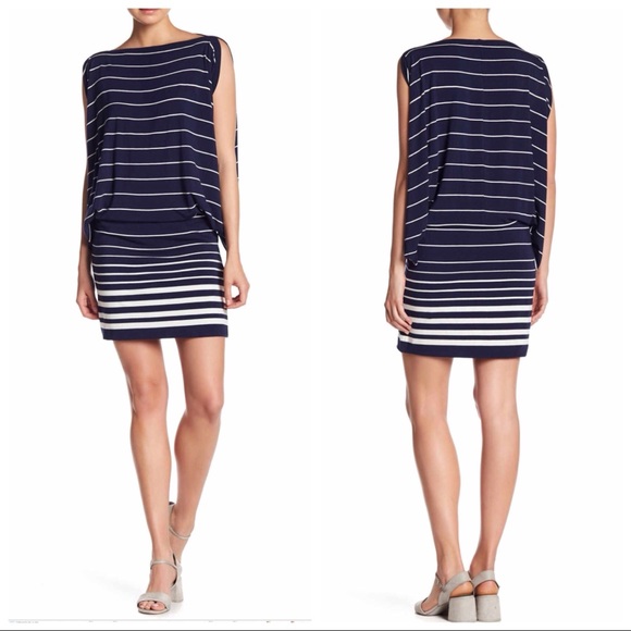 Max Studio Dresses & Skirts - Max Studio Striped Drop Waist Dress